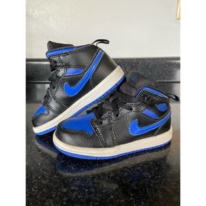 Air Jordan 1 Mid Royal (TD) 640735-068 Size 8C Toddlers UNISEX